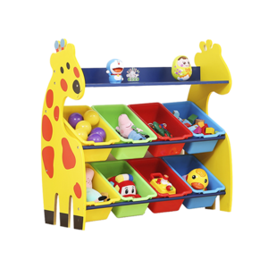 Kids bedroom furniture daycare toys storage cabinet used home furniture wooden toy storage rack for wholesale