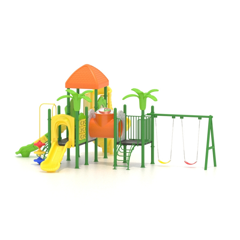 New Arrival Commercial Plastic Kids Play Large Swing Sets Playground Outdoor Slide Swing Playsets