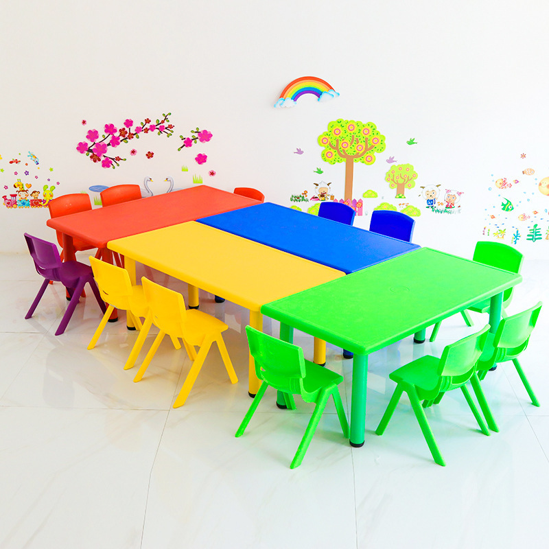 Cheap kindergarten kids classroom furniture supplier Malaysia for children plastic adjustable table and chair for sale