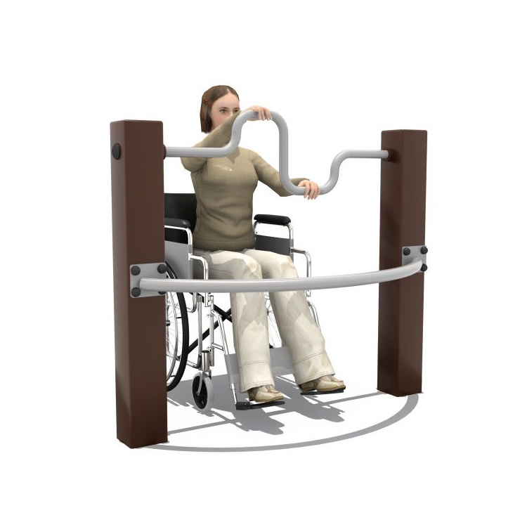 Disabled People with Wheelchair Pull-up and Hand Exercise Training Machine Disabled Outdoor Fitness Equipment