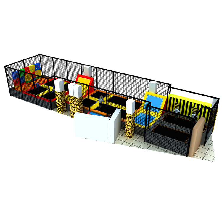 Cheap Price Commercial Kids Zone indoor Playground Equipment Jump Big Indoor Trampoline Park With Foam Pit For Sale