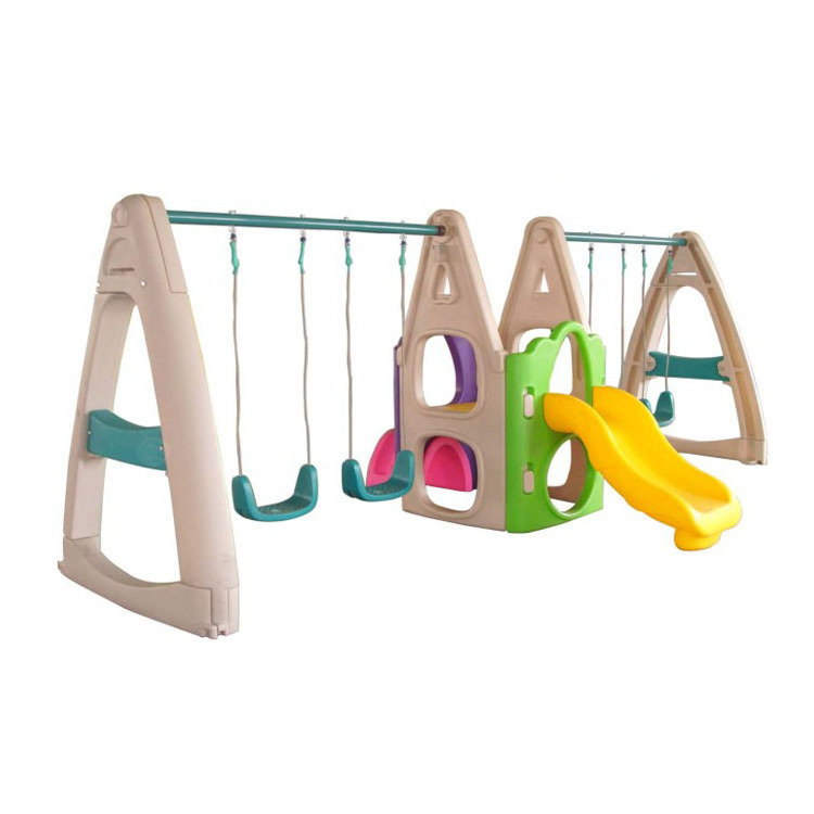 Popular Plastic Garden Baby Kids Indoor Home Swing with Slide