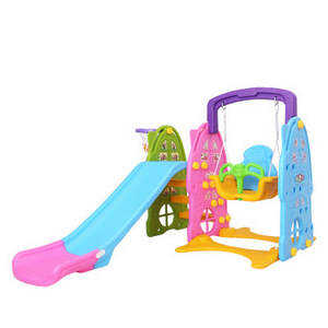 hot sale factory new arrived Top quality plastic swing multifunctional combination kids children indoor mini slide and swing