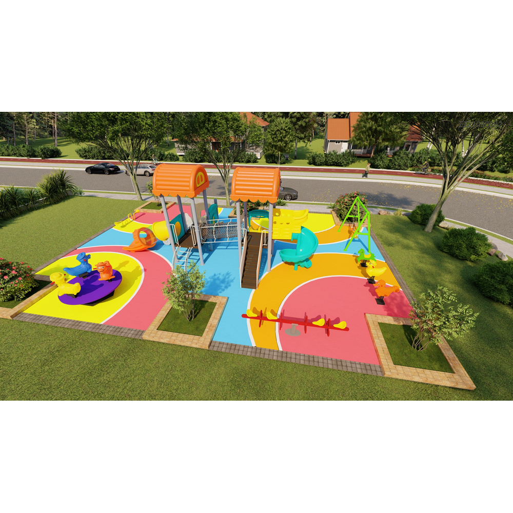 Children Plastic Outdoor Playground Play Sets Entertainment Equipment for Sale in Park and Kindergarten