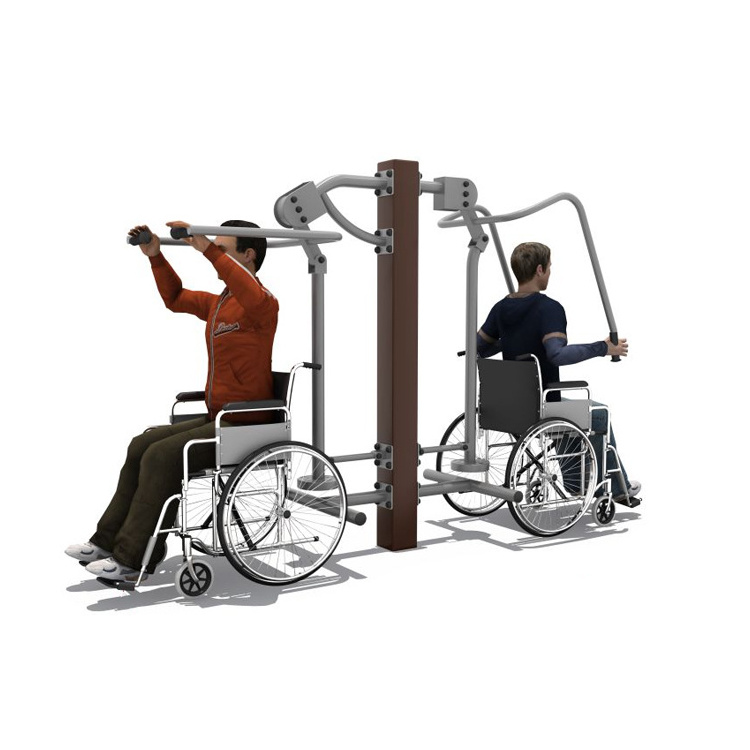 Disabled People with Wheelchair Pull-up and Hand Exercise Training Machine Disabled Outdoor Fitness Equipment