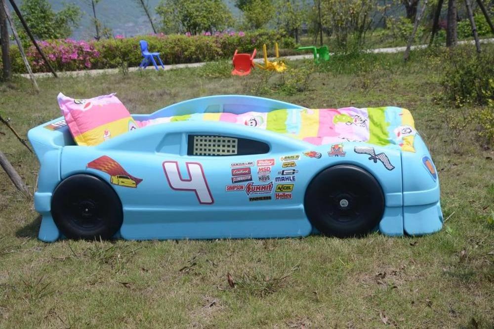 Best Selling Personal Style Funiture Bed Kindergarten Fashion Cartoon Racing Car Plastic Children's Car bed preschool Bed