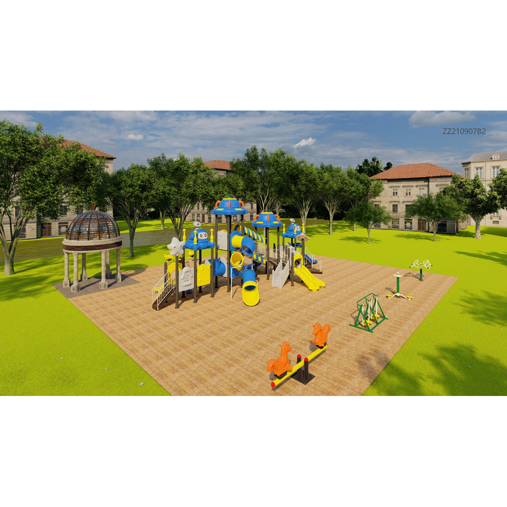 Children Plastic Outdoor Playground Play Sets Entertainment Equipment for Sale in Park and Kindergarten