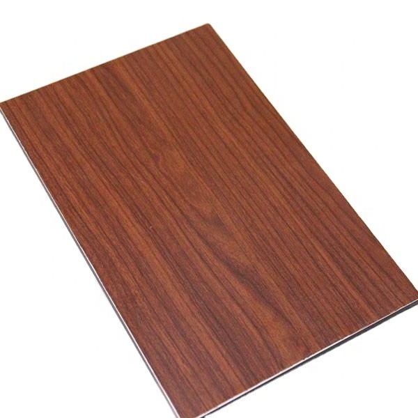 factory price wood color 3mm thickness wall panel acm acp aluminum composite panel