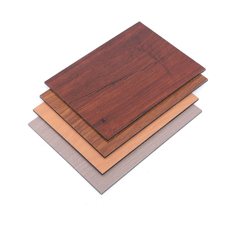 2023 new arrive 3mm 4mm Aluminium Composite panel ACM Sheet board aluminium wood timber cladding wall panel