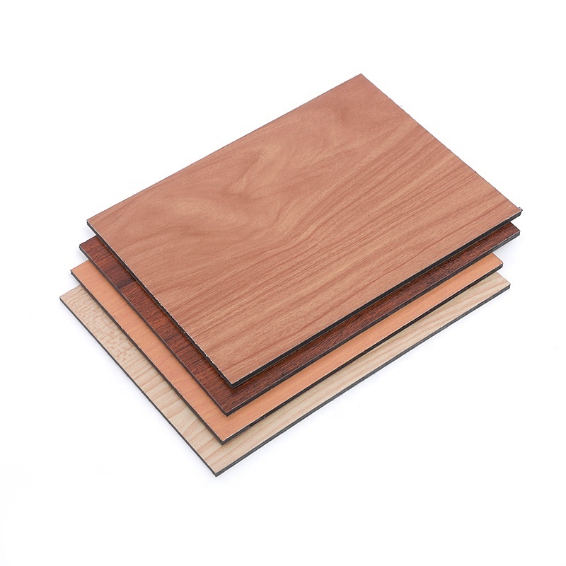 2023 new arrive 3mm 4mm Aluminium Composite panel ACM Sheet board aluminium wood timber cladding wall panel