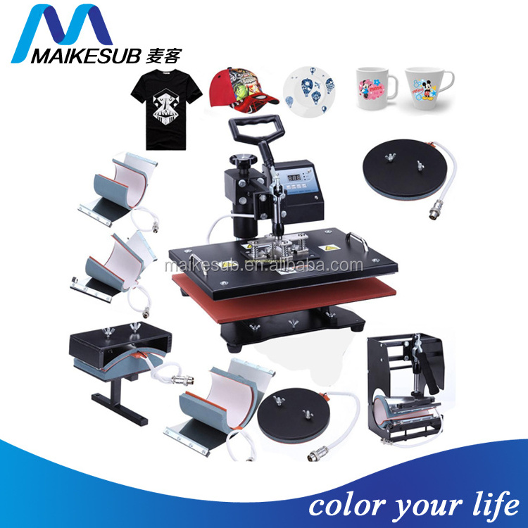 CE approved sublimation multifunctional heat press machine 8 in 1 Maikesub brand