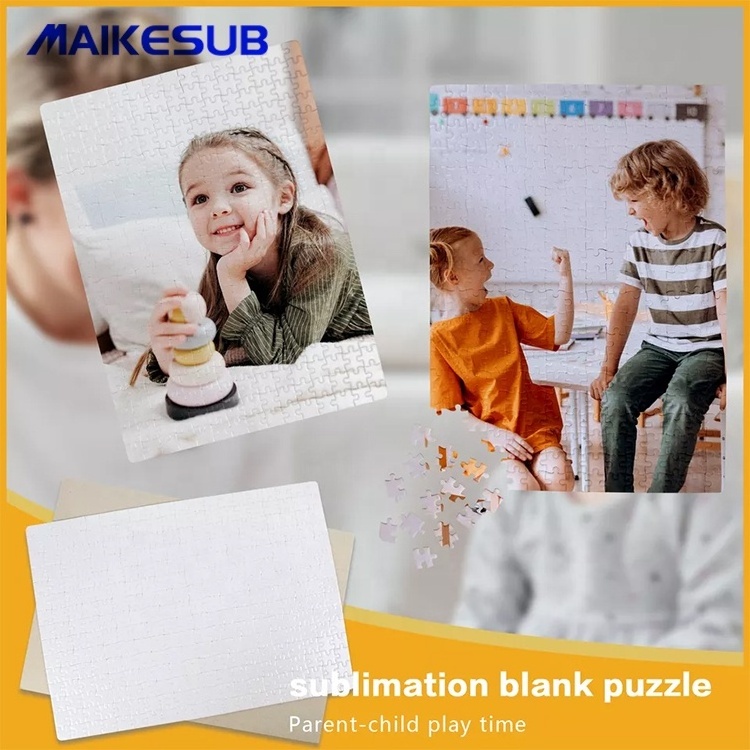 Maikesub DIY Custom Picture Printing A3 Blank Sublimation Jigsaw Puzzle 200/300pcs Educational Toy for Kids