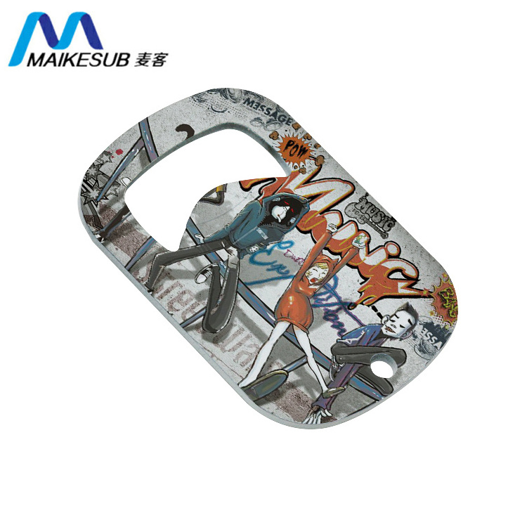 Custom Bar Blade Sublimation Beer Speed Bottle Opener With Vinyl Covered