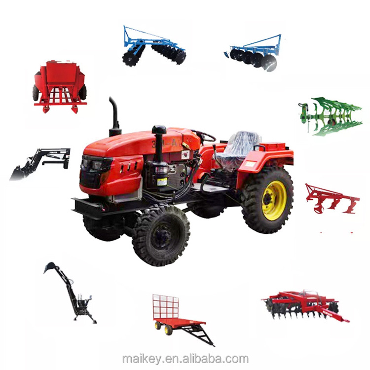 Loader And Backhoe Small Farm Tractor 60Hp 70Hp 4Wd Mini 4X4 Tractor Used Brand New Farm Tractors For Sale