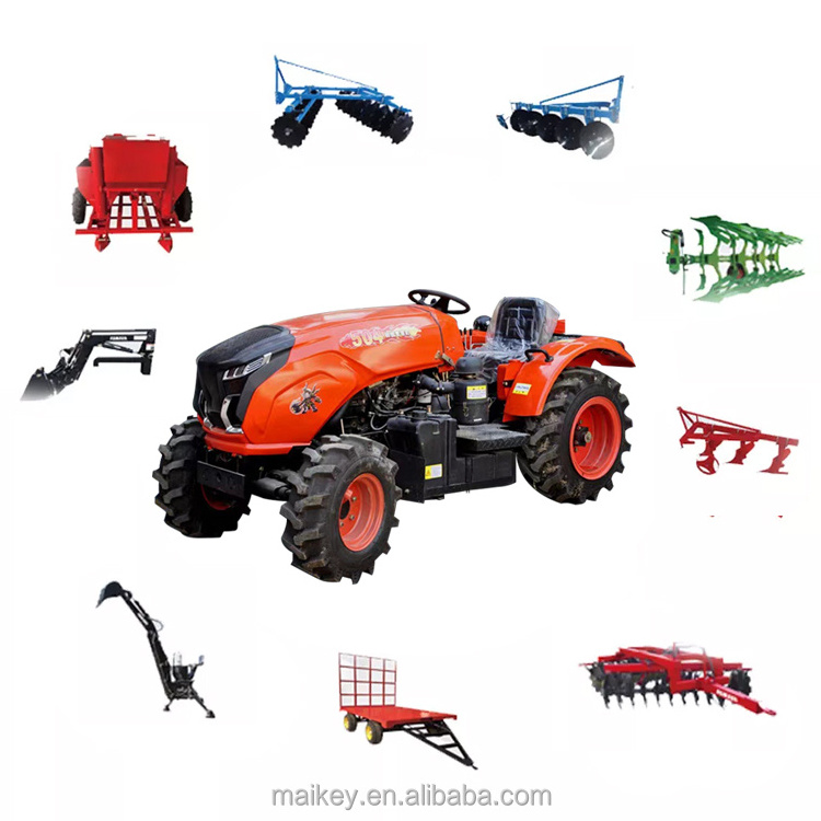 Loader And Backhoe Small Farm Tractor 60Hp 70Hp 4Wd Mini 4X4 Tractor Used Brand New Farm Tractors For Sale