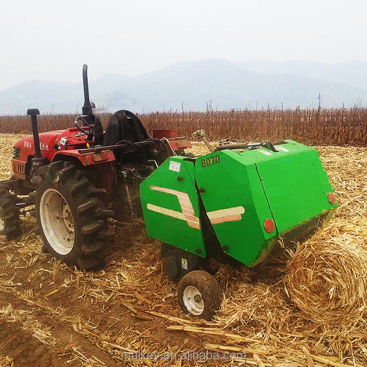 Refined durable agricultural machinery alfalfa Mini Round baler Silage Packing Machine hay baler for sale