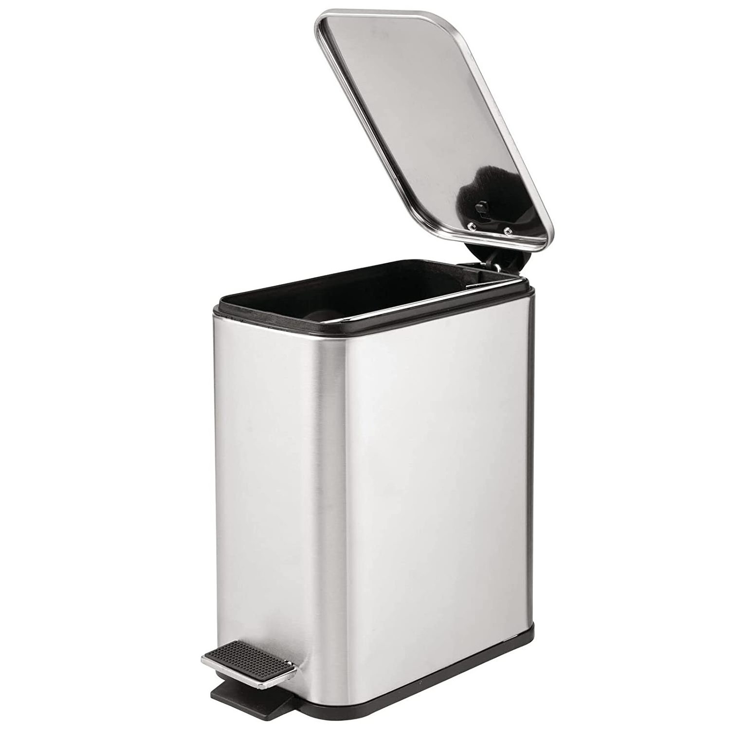 High Quality 5L Stainless Steel Material Waste Bin Foot Pedal Kitchen Fireproof Garbage Recycle Trash Can