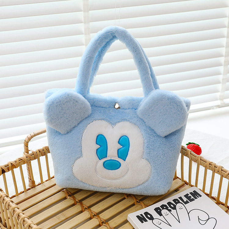 Plush toy animal Fashion Yugui Dog children handbag Crossbody bag Four Seasons bag Custom plush tote bag Fur purse handbag