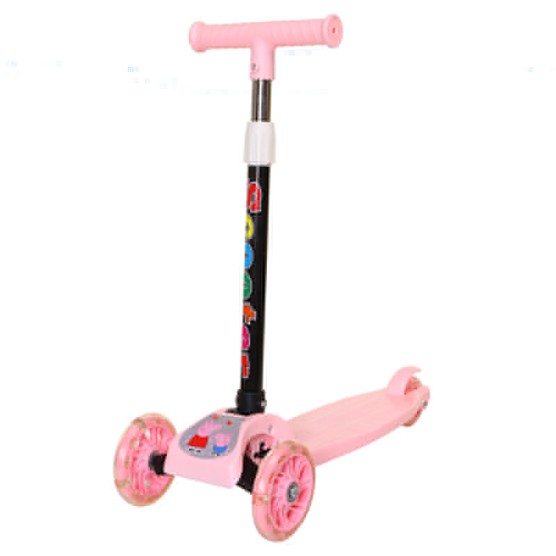 Children skateboard three wheel flash bike children's skateboard can sit can slide cool gift swing scooter scooter