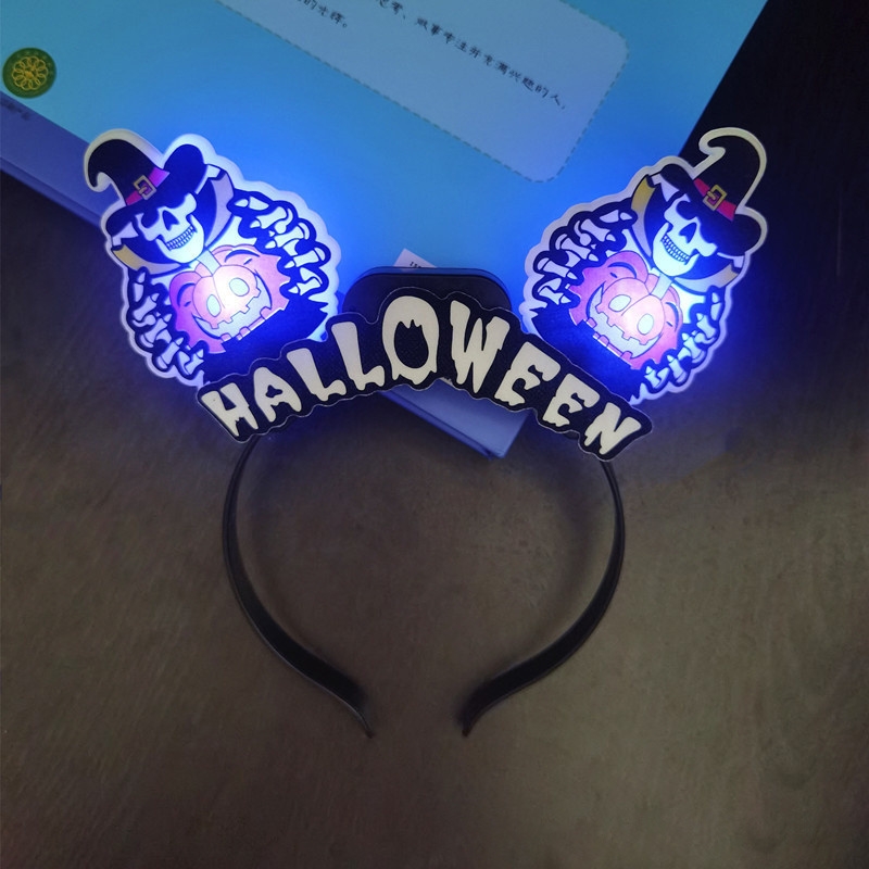 Glowing Toy Hot Sale Head Band LED Light Up Party Glowing Supplies Girls And Boys Headband Halloween Xmas Gifts Glowing Toy