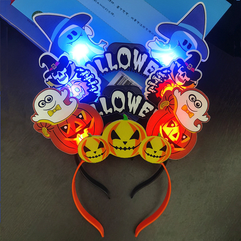 Glowing Toy Hot Sale Head Band LED Light Up Party Glowing Supplies Girls And Boys Headband Halloween Xmas Gifts Glowing Toy