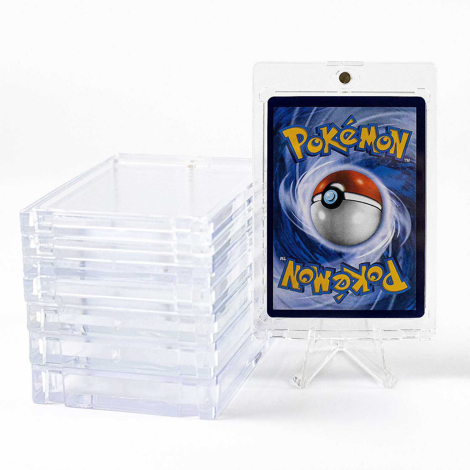 Anime peripheral Sturdy Texture Acrylic Case Graded Clear Plastic Holds Standard Bricks Display Sports Graded Card Brick