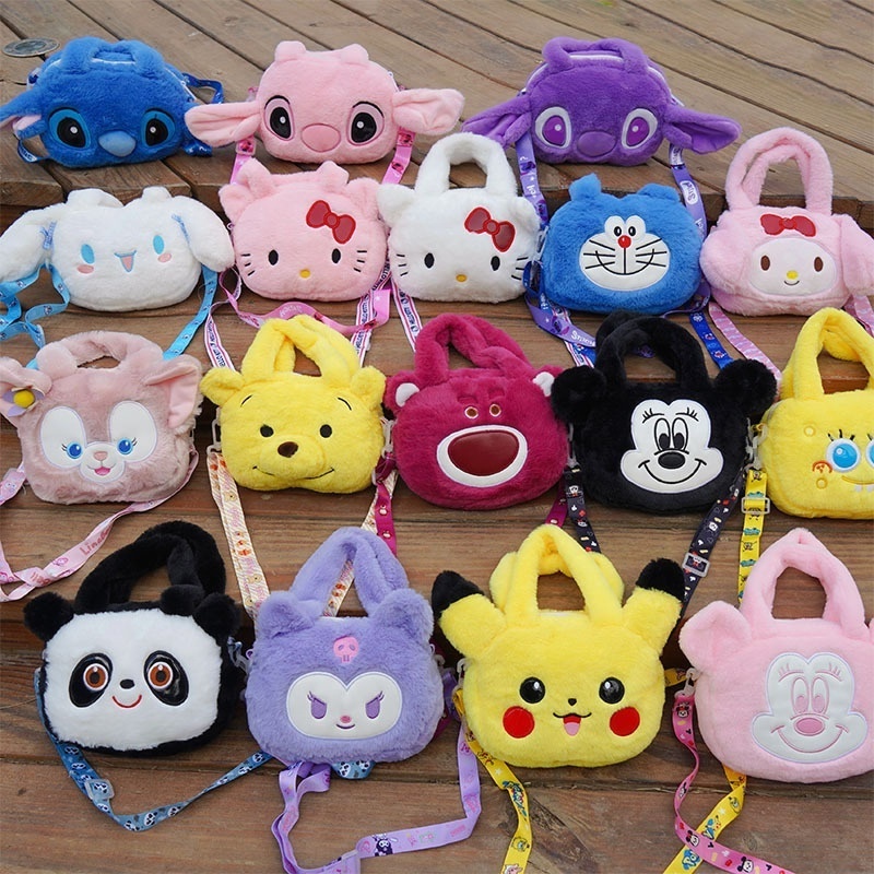 Stuffed Animal Toys  Kawaii Sanrios Plush Bag Kuromis My Melodie Cinnamorolls Anime Handbags  Hello KT Kitties Stuffed Backpack