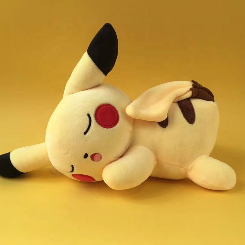 Stuffed Animal Toys Wholesale Custom Design Cotton sleeping posture Kawaii Animal Stitch Stuffed Plush Toys of Pikachu