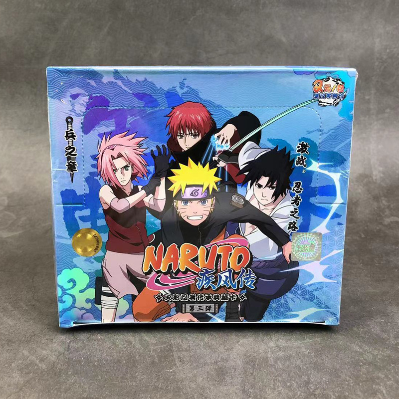 Board game Wholesales Narutoes Collection Cards Box tier 1 wave 4 Booster 36pack 5cards Anime Playing Cards Game Cartas