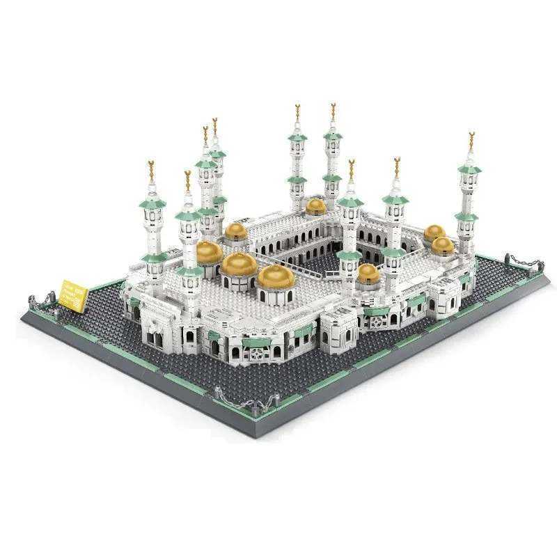 Building Block Sets Makkah islam Mosque masjid makka Mecca kids gift islamic muslim educational block toys