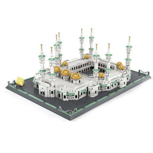 Building Block Sets Makkah islam Mosque masjid makka Mecca kids gift islamic muslim educational block toys