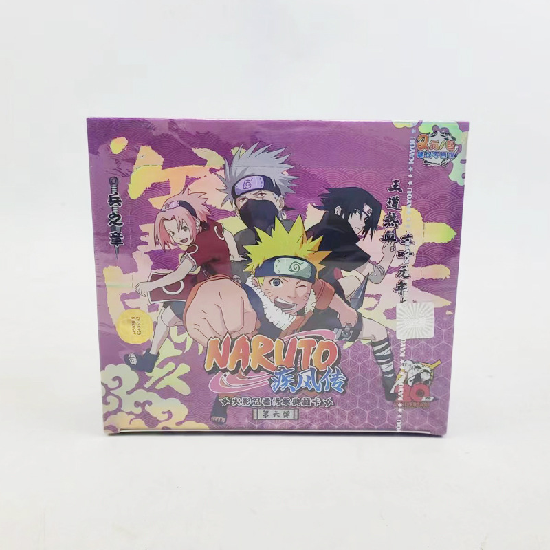 Board game Wholesales Narutoes Collection Cards Box tier 1 wave 4 Booster 36pack 5cards Anime Playing Cards Game Cartas