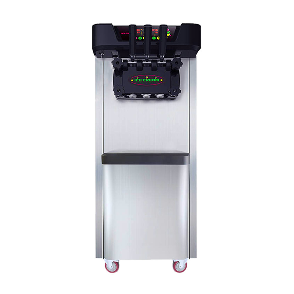 Double cylinder ice cream maker spaghetti ice cream machine for commercial