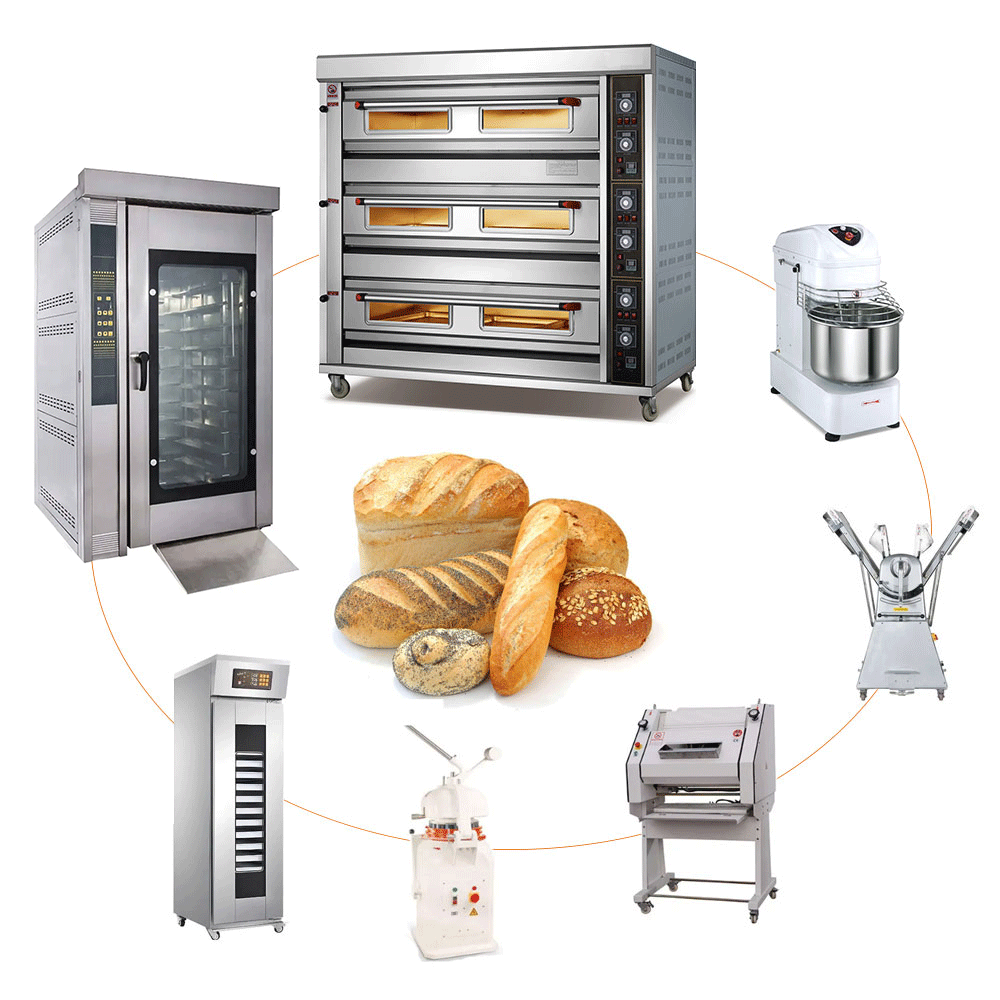 Commercial electric gas rotary oven industrial rotating bakery oven rack trolley high efficiency 12 trays rotary rack oven