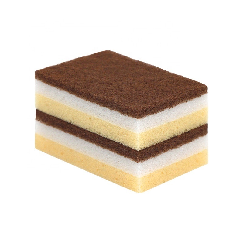 Cheap Kitchen Usage Cellulose Sponge Sisal Wood Pulp Cotton Pad