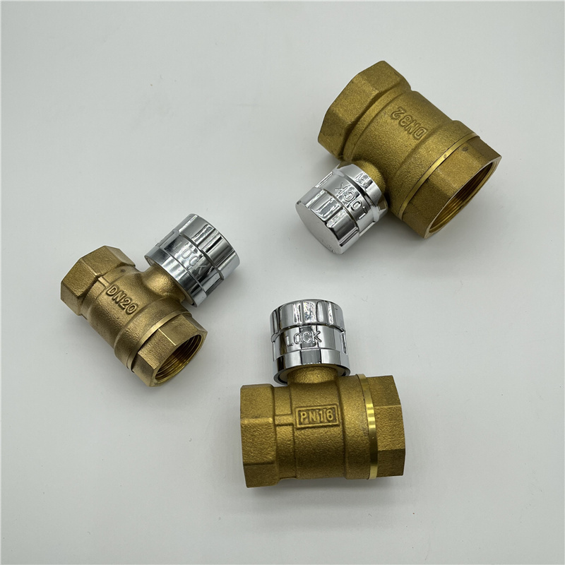 High Quality Brass Magnetic Water Meter Lockable Ball Valve For Water Supply