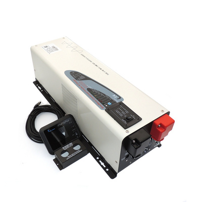 6000W low frequency pure sine wave off grid solar system 24v 48v to 220v inverter with battery charger