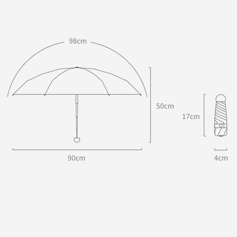 Mini Capsule Light Sunny Rainy Umbrella Women Anti-UV Sunshade Pocket Sunscreen Umbrella Portable Paraguas