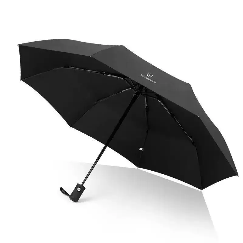 Manual UV Umbrella Rain Protection Sun Protection Sun Umbrella Triple Fold 8 Rib 10 Rib Fold Umbrella Sun