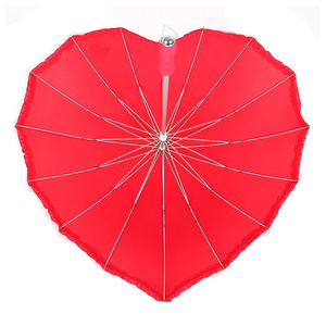 16K Golf Heart Umbrella Romantic Wedding Props Umbrellas For Women