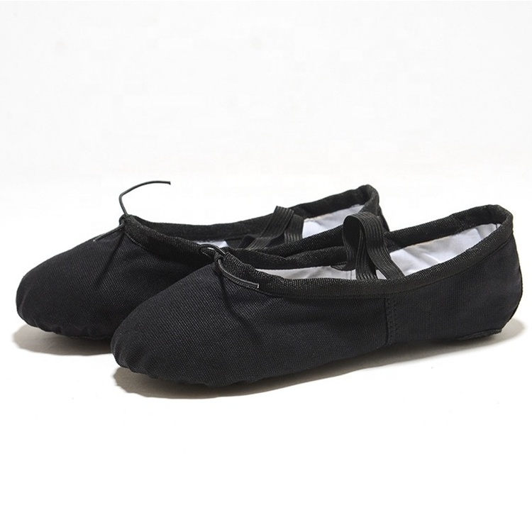 Leather sole dance ballet shoes for children ballerina flats black ballet shoes split sole ballerina shoes women flat  RT-046