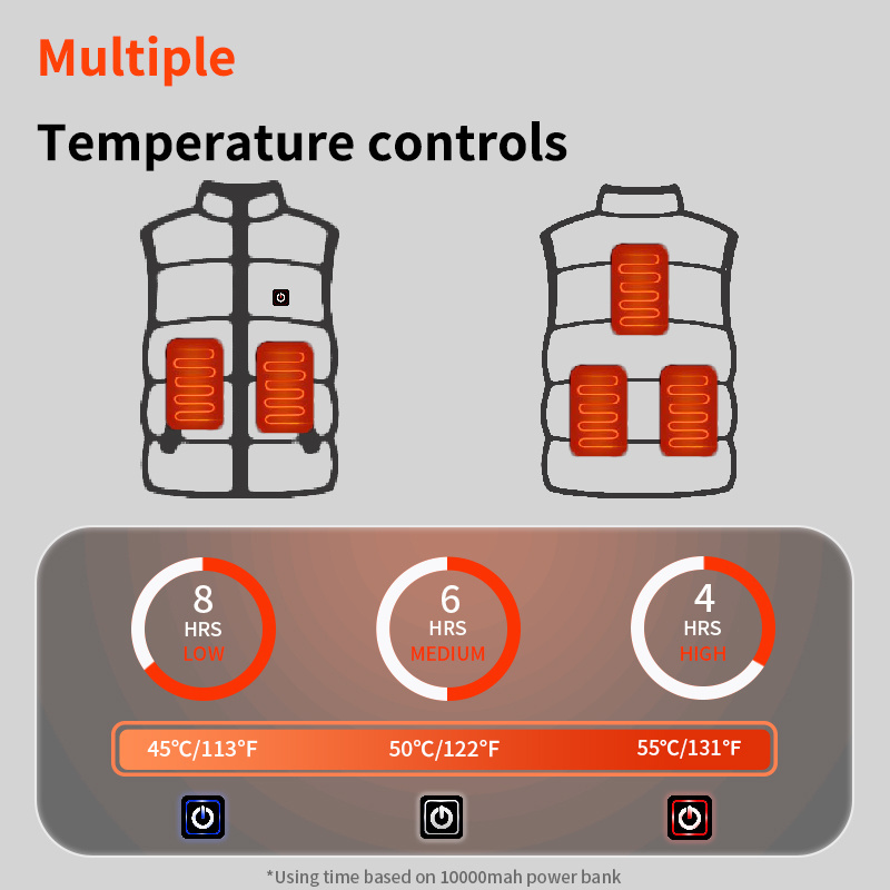 Vibration Massager Suit Arctic Fleece Controller Unisex Warming Camouflage 11 Heatimg Arears Heated Vest With Battery Pack