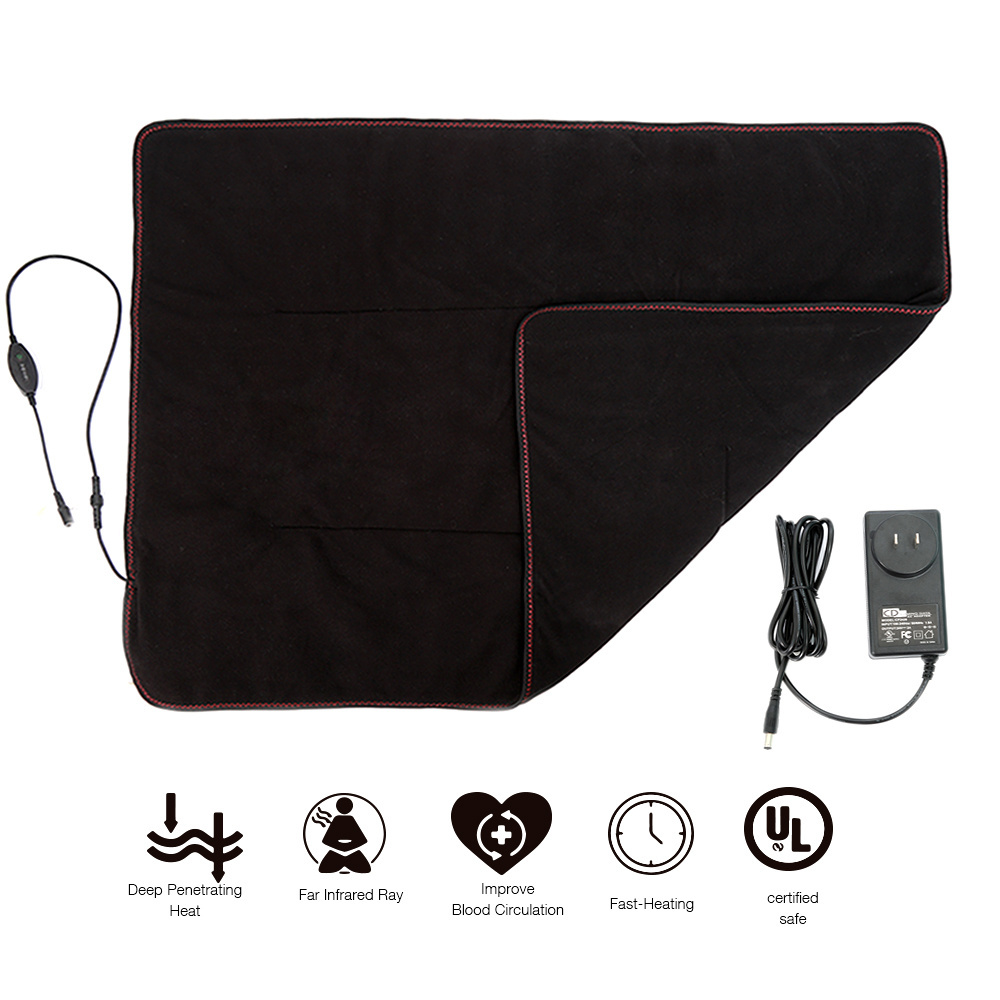 Waterproof 110v Heating and Cooling Carbon Fiber Medical Electric Heating Blanket with Thermostat