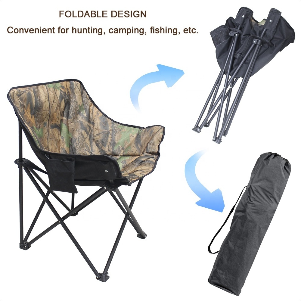 Portable Foldable Camo Heated Chair Outdoor Activities Hunting Fishing Hiking Travel Home Use Lumbar Pillows Seat Cushions Foam