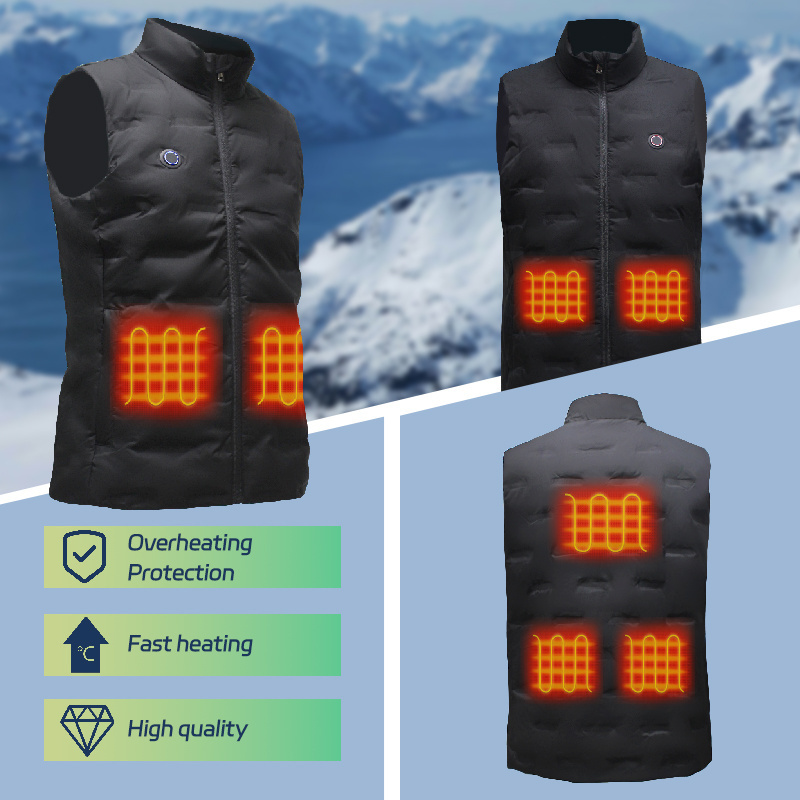 Vibration Massager Suit Arctic Fleece Controller Unisex Warming Camouflage 11 Heatimg Arears Heated Vest With Battery Pack