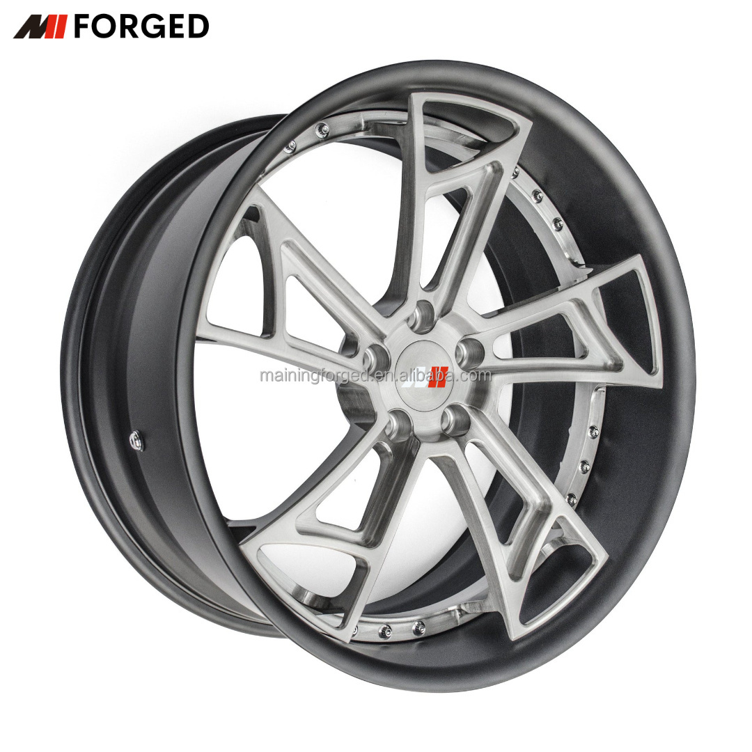 MN Custom 2 Piece Forged Wheels For Porsche 911 GT3 GT2 RS Mercedes-AMG GT C BMW M2 M3 M4 Ferrari F8 Spider 458 Italia Rims