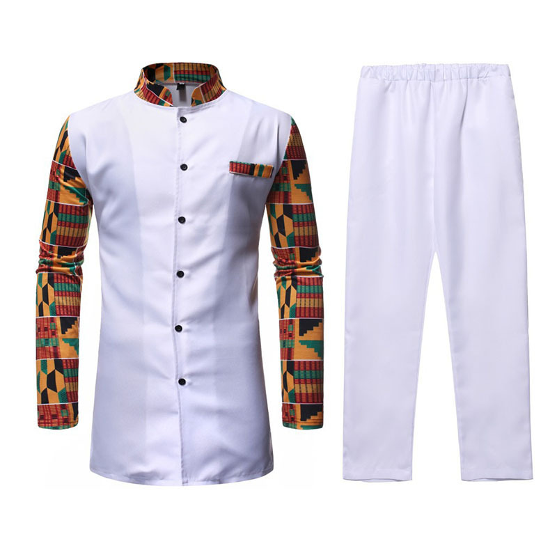 Maining Traditional Wear Attire African Man Clothes Suit 2 Pieces For Men Dashiki