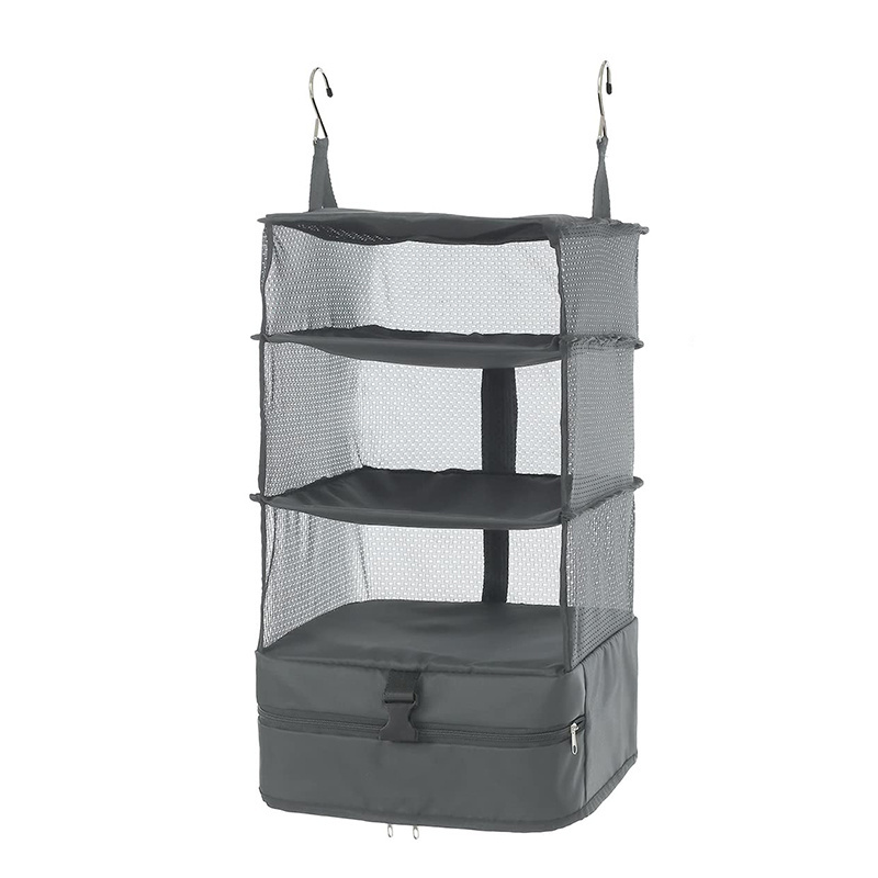 Travel Luggage Organizer Portable Hanging Travel Shelves Bag Closet Organizer Collapsible Closet Shelves foldable travel bag