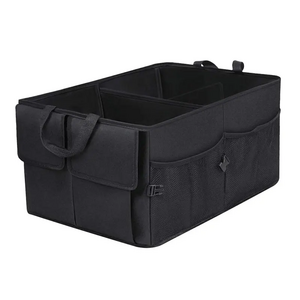 Car Boot Organiser Collapsible Multi-Compartment Car Organiser Durable Storage Organiser Bag Car Trunk Organizer