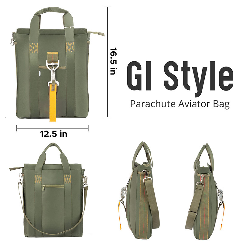 Tactical Flight Bag Aviators Parachute Pilot Helmet Tactical Messenger Bag Tactical Briefcase for Man Hiking Laptop Bag